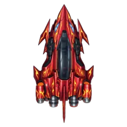 烈火のプレイ中の機体（俯瞰）